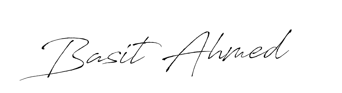 Create a beautiful signature design for name Basit Ahmed. With this signature (Antro_Vectra) fonts, you can make a handwritten signature for free. Basit Ahmed signature style 6 images and pictures png