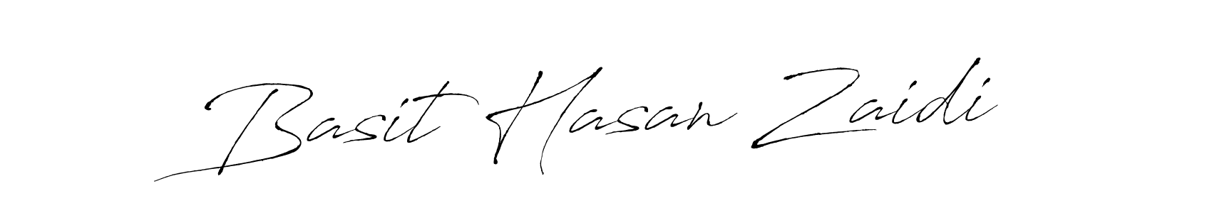Create a beautiful signature design for name Basit Hasan Zaidi. With this signature (Antro_Vectra) fonts, you can make a handwritten signature for free. Basit Hasan Zaidi signature style 6 images and pictures png