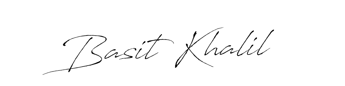 Create a beautiful signature design for name Basit Khalil. With this signature (Antro_Vectra) fonts, you can make a handwritten signature for free. Basit Khalil signature style 6 images and pictures png