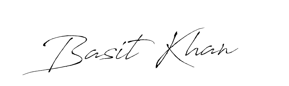 Basit Khan stylish signature style. Best Handwritten Sign (Antro_Vectra) for my name. Handwritten Signature Collection Ideas for my name Basit Khan. Basit Khan signature style 6 images and pictures png