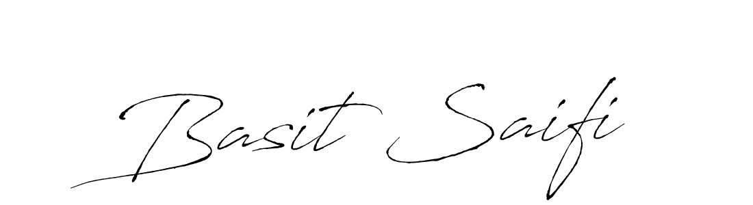 Design your own signature with our free online signature maker. With this signature software, you can create a handwritten (Antro_Vectra) signature for name Basit Saifi. Basit Saifi signature style 6 images and pictures png