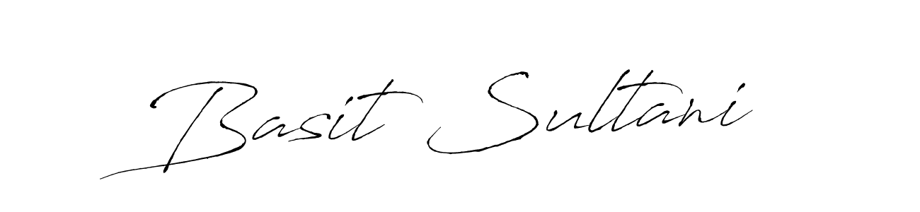 How to make Basit Sultani signature? Antro_Vectra is a professional autograph style. Create handwritten signature for Basit Sultani name. Basit Sultani signature style 6 images and pictures png