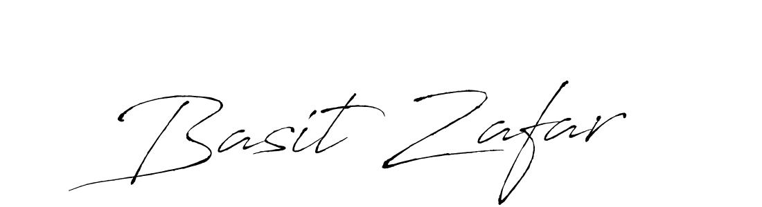 Use a signature maker to create a handwritten signature online. With this signature software, you can design (Antro_Vectra) your own signature for name Basit Zafar. Basit Zafar signature style 6 images and pictures png
