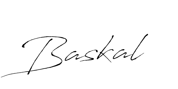 Design your own signature with our free online signature maker. With this signature software, you can create a handwritten (Antro_Vectra) signature for name Baskal. Baskal signature style 6 images and pictures png