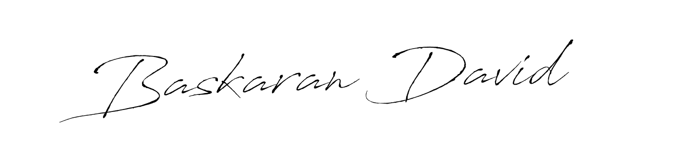 Design your own signature with our free online signature maker. With this signature software, you can create a handwritten (Antro_Vectra) signature for name Baskaran David. Baskaran David signature style 6 images and pictures png