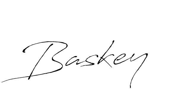 Baskey stylish signature style. Best Handwritten Sign (Antro_Vectra) for my name. Handwritten Signature Collection Ideas for my name Baskey. Baskey signature style 6 images and pictures png