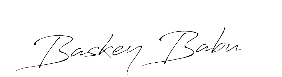 Use a signature maker to create a handwritten signature online. With this signature software, you can design (Antro_Vectra) your own signature for name Baskey Babu. Baskey Babu signature style 6 images and pictures png