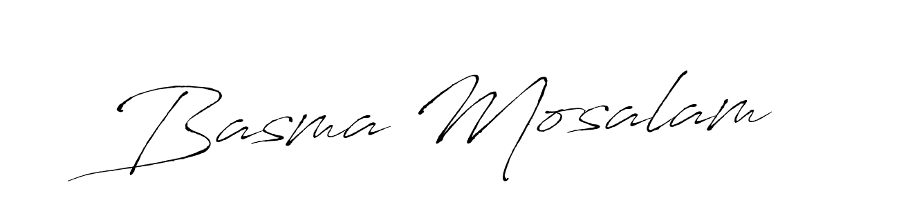 How to make Basma Mosalam name signature. Use Antro_Vectra style for creating short signs online. This is the latest handwritten sign. Basma Mosalam signature style 6 images and pictures png