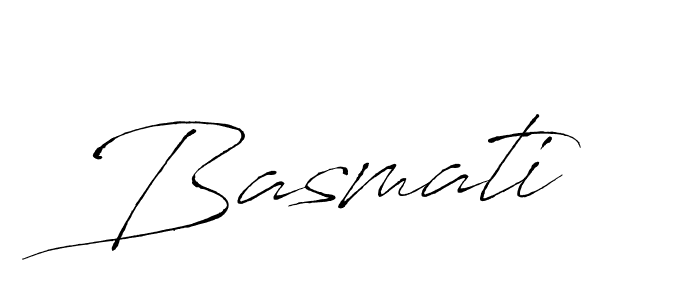 Design your own signature with our free online signature maker. With this signature software, you can create a handwritten (Antro_Vectra) signature for name Basmati. Basmati signature style 6 images and pictures png