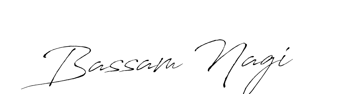 How to make Bassam Nagi name signature. Use Antro_Vectra style for creating short signs online. This is the latest handwritten sign. Bassam Nagi signature style 6 images and pictures png