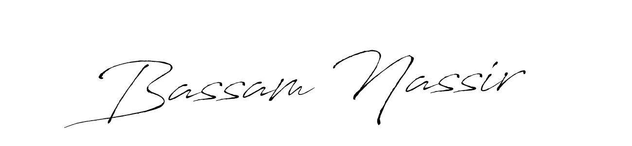 It looks lik you need a new signature style for name Bassam Nassir. Design unique handwritten (Antro_Vectra) signature with our free signature maker in just a few clicks. Bassam Nassir signature style 6 images and pictures png