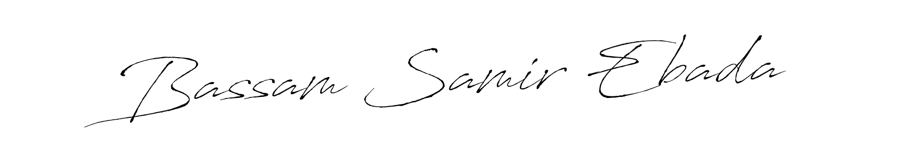 Also we have Bassam Samir Ebada name is the best signature style. Create professional handwritten signature collection using Antro_Vectra autograph style. Bassam Samir Ebada signature style 6 images and pictures png