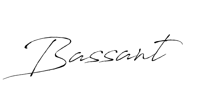 Use a signature maker to create a handwritten signature online. With this signature software, you can design (Antro_Vectra) your own signature for name Bassant. Bassant signature style 6 images and pictures png