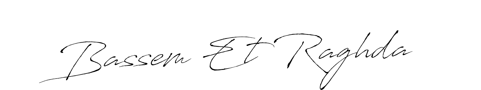 You should practise on your own different ways (Antro_Vectra) to write your name (Bassem Et Raghda) in signature. don't let someone else do it for you. Bassem Et Raghda signature style 6 images and pictures png