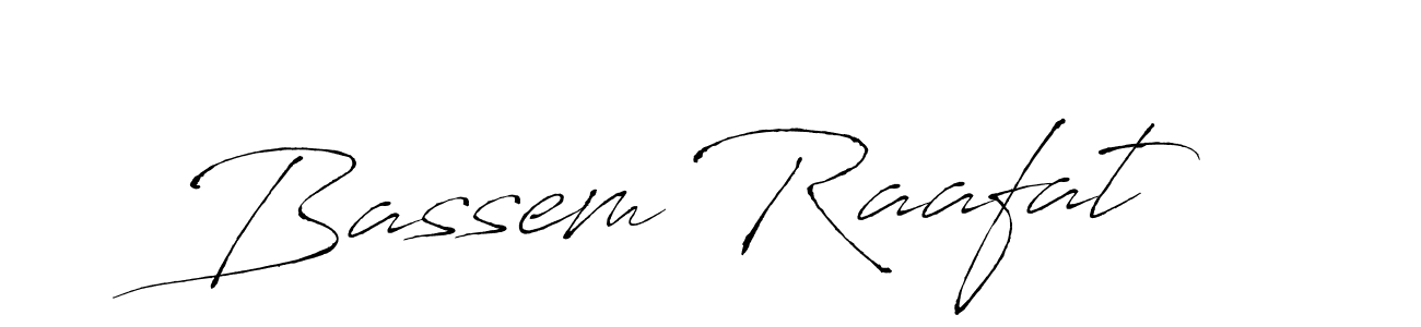 Create a beautiful signature design for name Bassem Raafat. With this signature (Antro_Vectra) fonts, you can make a handwritten signature for free. Bassem Raafat signature style 6 images and pictures png