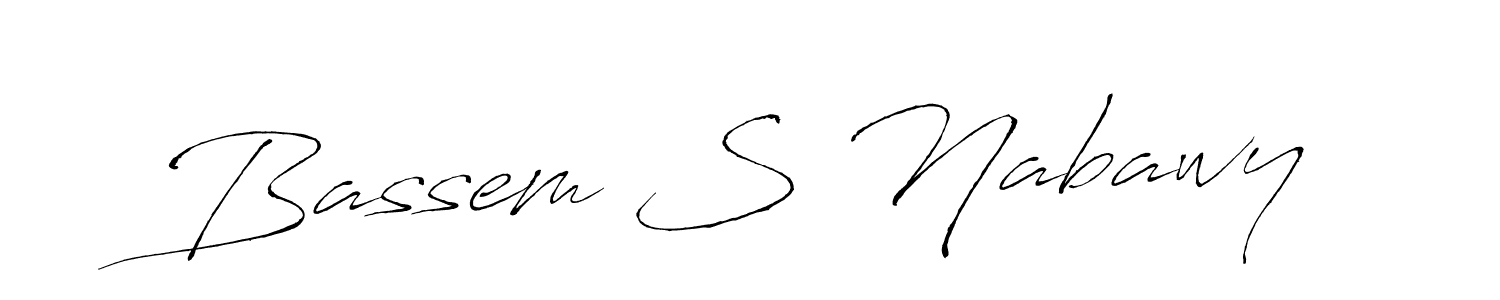 The best way (Antro_Vectra) to make a short signature is to pick only two or three words in your name. The name Bassem S Nabawy include a total of six letters. For converting this name. Bassem S Nabawy signature style 6 images and pictures png