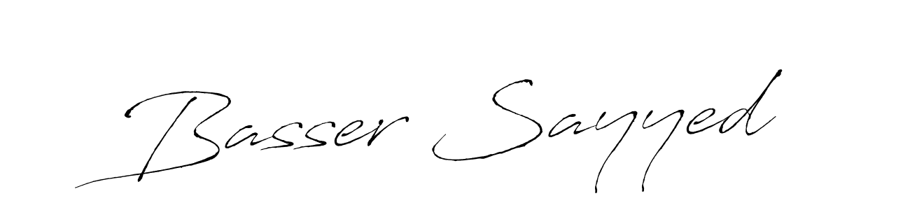 How to make Basser Sayyed signature? Antro_Vectra is a professional autograph style. Create handwritten signature for Basser Sayyed name. Basser Sayyed signature style 6 images and pictures png