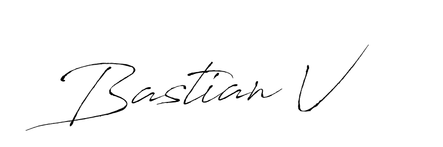 How to make Bastian V signature? Antro_Vectra is a professional autograph style. Create handwritten signature for Bastian V name. Bastian V signature style 6 images and pictures png