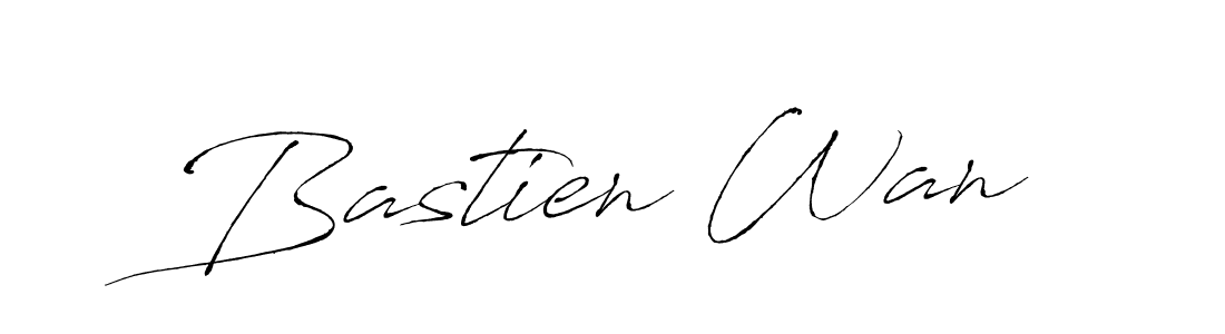 if you are searching for the best signature style for your name Bastien Wan. so please give up your signature search. here we have designed multiple signature styles  using Antro_Vectra. Bastien Wan signature style 6 images and pictures png