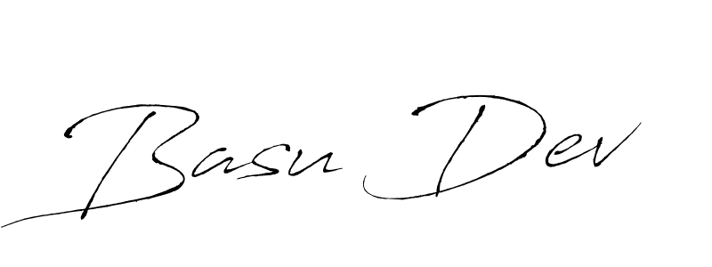 Basu Dev stylish signature style. Best Handwritten Sign (Antro_Vectra) for my name. Handwritten Signature Collection Ideas for my name Basu Dev. Basu Dev signature style 6 images and pictures png