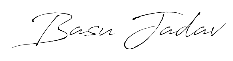 Elevate your brand with a stunning Basu Jadav eSignature. The Antro_Vectra style provides a balanced, flowing aesthetic for everyday signing. Basu Jadav signature style 6 images and pictures png