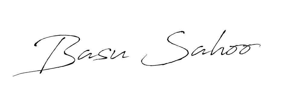 How to make Basu Sahoo signature? Antro_Vectra is a professional autograph style. Create handwritten signature for Basu Sahoo name. Basu Sahoo signature style 6 images and pictures png