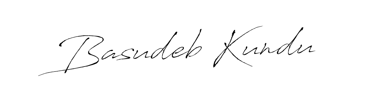 Create a beautiful signature design for name Basudeb Kundu. With this signature (Antro_Vectra) fonts, you can make a handwritten signature for free. Basudeb Kundu signature style 6 images and pictures png