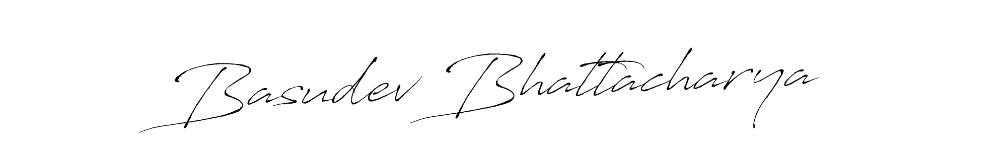 Make a beautiful signature design for name Basudev Bhattacharya. With this signature (Antro_Vectra) style, you can create a handwritten signature for free. Basudev Bhattacharya signature style 6 images and pictures png