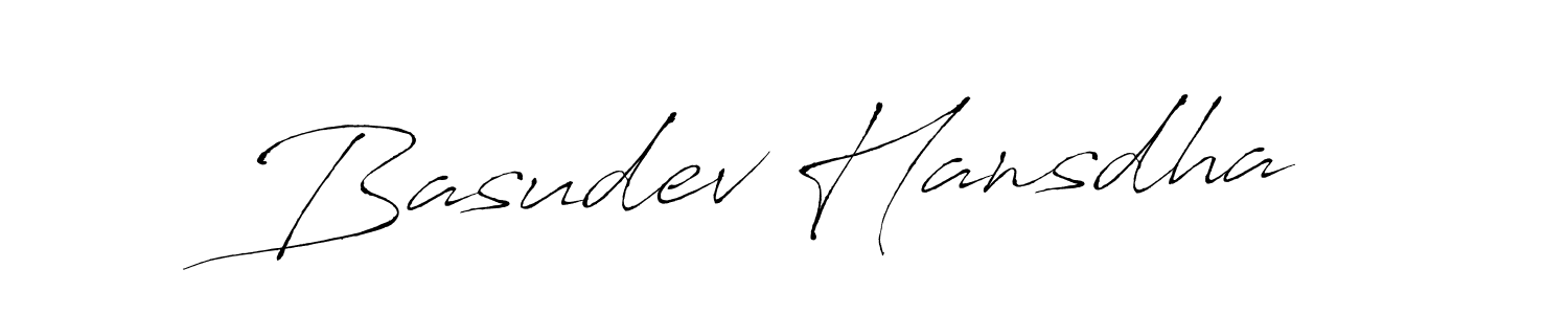 Design your own signature with our free online signature maker. With this signature software, you can create a handwritten (Antro_Vectra) signature for name Basudev Hansdha. Basudev Hansdha signature style 6 images and pictures png