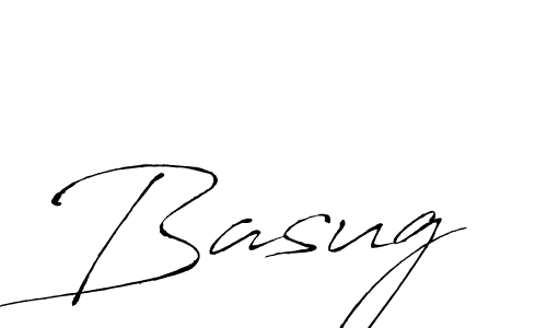 Make a beautiful signature design for name Basug. With this signature (Antro_Vectra) style, you can create a handwritten signature for free. Basug signature style 6 images and pictures png