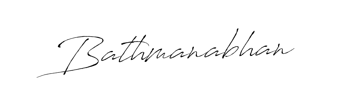 Design your own signature with our free online signature maker. With this signature software, you can create a handwritten (Antro_Vectra) signature for name Bathmanabhan. Bathmanabhan signature style 6 images and pictures png