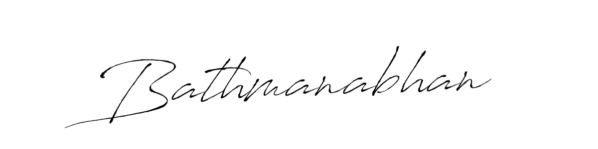 How to make Bathmanabhan name signature. Use Antro_Vectra style for creating short signs online. This is the latest handwritten sign. Bathmanabhan signature style 6 images and pictures png