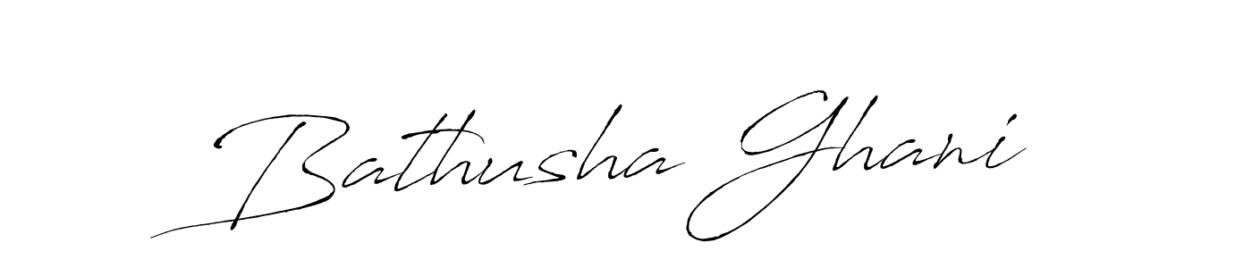 How to make Bathusha Ghani signature? Antro_Vectra is a professional autograph style. Create handwritten signature for Bathusha Ghani name. Bathusha Ghani signature style 6 images and pictures png