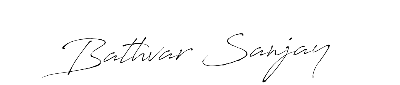 Bathvar Sanjay stylish signature style. Best Handwritten Sign (Antro_Vectra) for my name. Handwritten Signature Collection Ideas for my name Bathvar Sanjay. Bathvar Sanjay signature style 6 images and pictures png