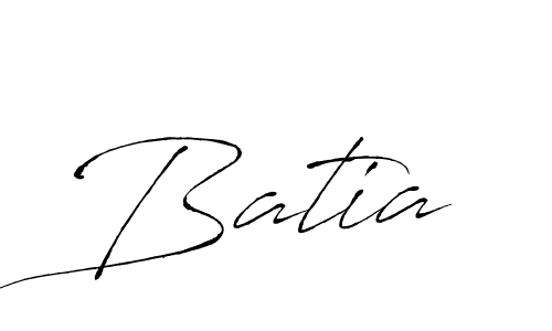 Design your own signature with our free online signature maker. With this signature software, you can create a handwritten (Antro_Vectra) signature for name Batia. Batia signature style 6 images and pictures png