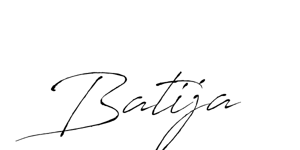 Use a signature maker to create a handwritten signature online. With this signature software, you can design (Antro_Vectra) your own signature for name Batija. Batija signature style 6 images and pictures png