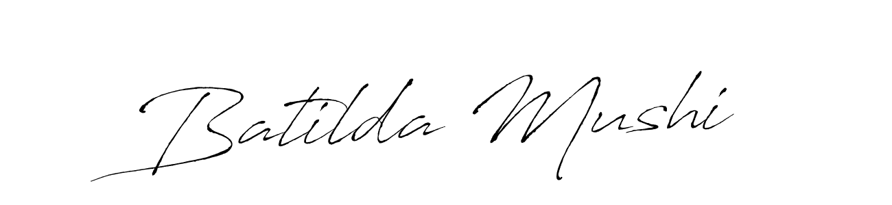 Antro_Vectra is a professional signature style that is perfect for those who want to add a touch of class to their signature. It is also a great choice for those who want to make their signature more unique. Get Batilda Mushi name to fancy signature for free. Batilda Mushi signature style 6 images and pictures png