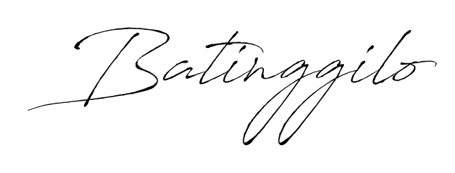 How to make Batinggilo name signature. Use Antro_Vectra style for creating short signs online. This is the latest handwritten sign. Batinggilo signature style 6 images and pictures png