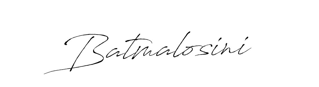 Antro_Vectra is a professional signature style that is perfect for those who want to add a touch of class to their signature. It is also a great choice for those who want to make their signature more unique. Get Batmalosini name to fancy signature for free. Batmalosini signature style 6 images and pictures png