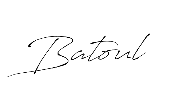 Make a beautiful signature design for name Batoul. With this signature (Antro_Vectra) style, you can create a handwritten signature for free. Batoul signature style 6 images and pictures png