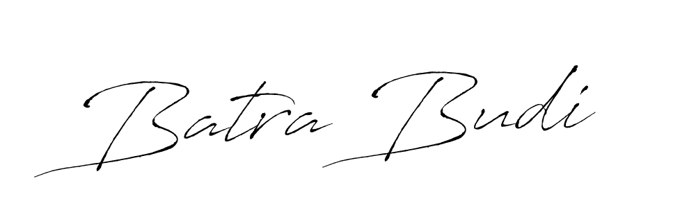 How to make Batra Budi name signature. Use Antro_Vectra style for creating short signs online. This is the latest handwritten sign. Batra Budi signature style 6 images and pictures png