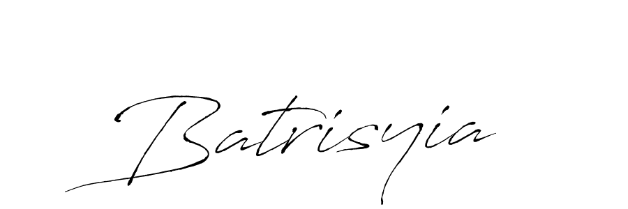 Use a signature maker to create a handwritten signature online. With this signature software, you can design (Antro_Vectra) your own signature for name Batrisyia. Batrisyia signature style 6 images and pictures png