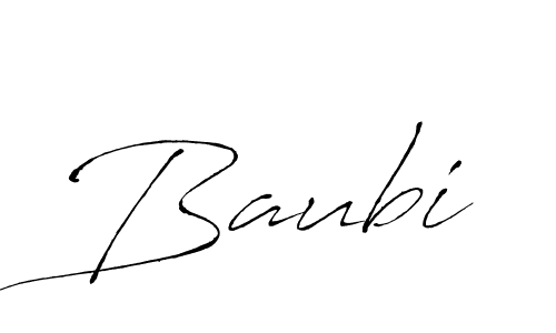 You should practise on your own different ways (Antro_Vectra) to write your name (Baubi) in signature. don't let someone else do it for you. Baubi signature style 6 images and pictures png
