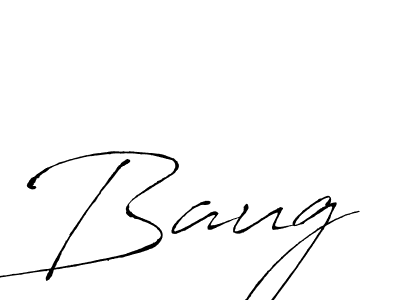 Design your own signature with our free online signature maker. With this signature software, you can create a handwritten (Antro_Vectra) signature for name Baug. Baug signature style 6 images and pictures png