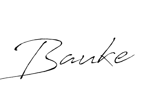 Bauke stylish signature style. Best Handwritten Sign (Antro_Vectra) for my name. Handwritten Signature Collection Ideas for my name Bauke. Bauke signature style 6 images and pictures png