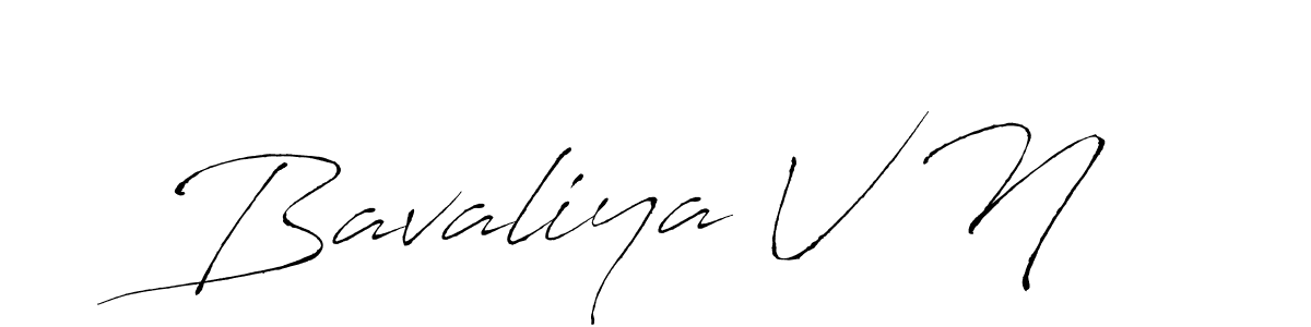 if you are searching for the best signature style for your name Bavaliya V N. so please give up your signature search. here we have designed multiple signature styles  using Antro_Vectra. Bavaliya V N signature style 6 images and pictures png