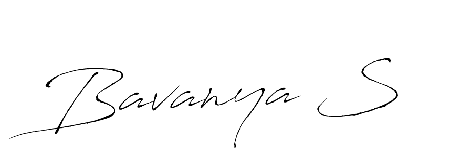 Create a beautiful signature design for name Bavanya S. With this signature (Antro_Vectra) fonts, you can make a handwritten signature for free. Bavanya S signature style 6 images and pictures png