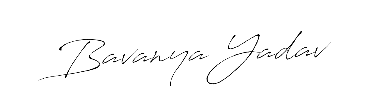 Make a beautiful signature design for name Bavanya Yadav. With this signature (Antro_Vectra) style, you can create a handwritten signature for free. Bavanya Yadav signature style 6 images and pictures png