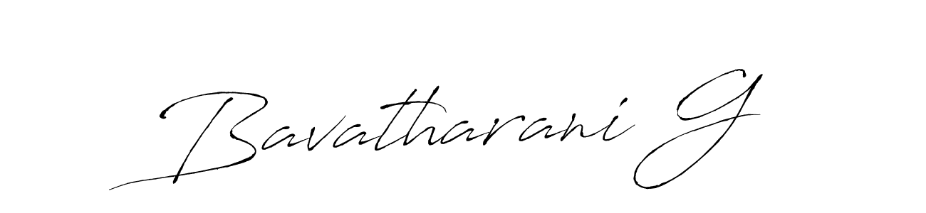 How to make Bavatharani G signature? Antro_Vectra is a professional autograph style. Create handwritten signature for Bavatharani G name. Bavatharani G signature style 6 images and pictures png