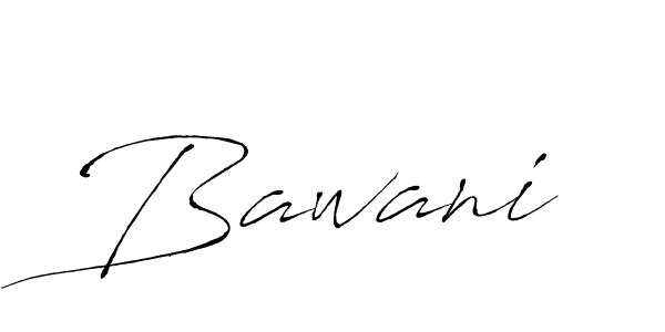 Design your own signature with our free online signature maker. With this signature software, you can create a handwritten (Antro_Vectra) signature for name Bawani. Bawani signature style 6 images and pictures png